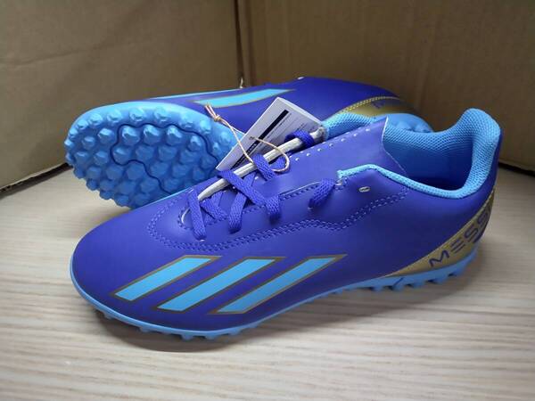 アディダス adidas ジュニア サッカーシューズ フットサルシューズ トレーニングシューズ 「Xクレイジー F CLUB TF メッシ」ID0722 22,0cm