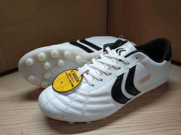 ヤスダ YASUDA ジュニアサッカーシューズ ジュニアサッカースパイク ジュニアサイズ 「Ligaresta Ace Jr.」YSD-S25JR WTBK 21,0cm/21,5cm