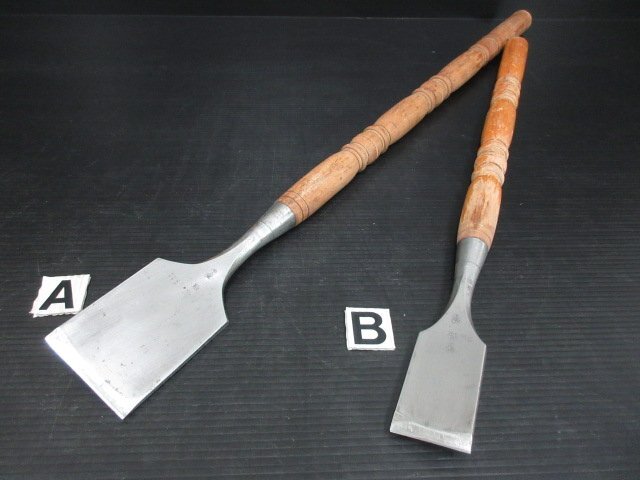 氷彫刻用　ノミ平95㎜全長77cm特大 氷彫刻用 ノミ平95㎜全長77cm特大 製品紹介‐荒彫用