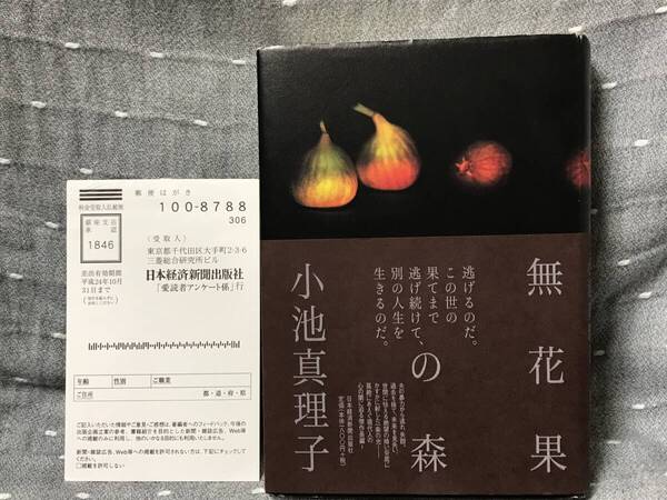 【美品】 【送料無料】 小池真理子 「無花果の森」 日本経済新聞出版社 単行本 2011年6月1日第一刷 初版・元帯 定価1800円+税