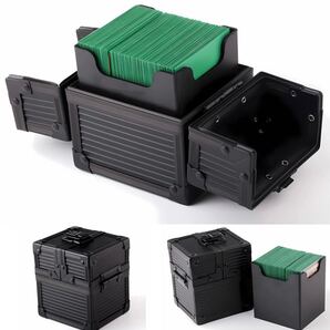 小型 アルミ製 ポケカ デッキケース アタッシュケース カードケース トレカ 収納ケース 新品 黒