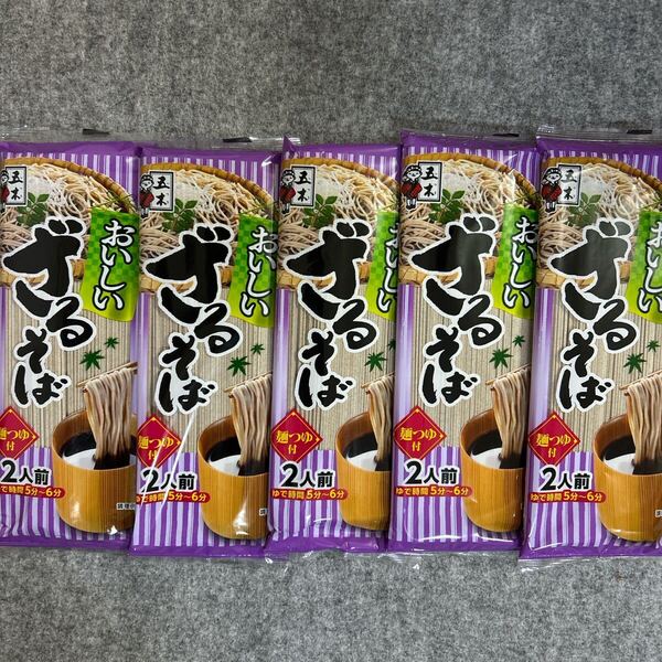 五木食品 おいしいざるそば 180g(2人前)×5袋セット