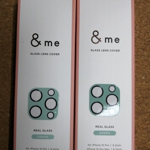 【2個】エレコム iPhone 15 Pro / 15 Pro Max &me カメラレンズカバー グリーン PM-A23CFLLP5GN 4549550309981
