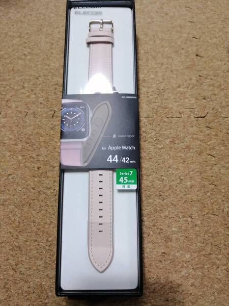 エレコム Apple Watch 用 アップルウォッチ ハイブリッドレザーバンド 44/42 mm AW-44BDLHVPN 4549550207362