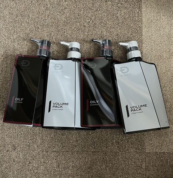 スカルプD 薬用スカルプシャンプー(オイリー)&薬用スカルプボリュームパックコンディショナー 各2点 合計4点