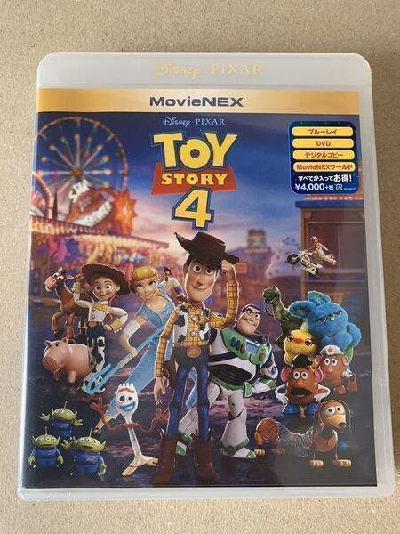 T102トイストーリー TOY STORY 4 ブルーレイ と 純正ケース 未再生品 国内正規品 ディズニー MovieNEX Blu-rayのみ