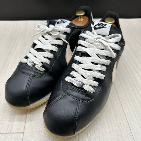 良品【NIKE】ナイキ コルテッツ Cortez レザー ブラック スニーカー