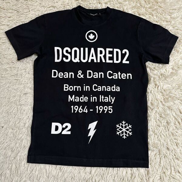 【DSQUARED2】ディースクエアード tシャツ 半袖 ロゴ グラフィックM