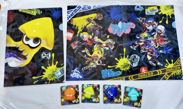 【未開封】スプラトゥーン3 A4クリアファイル キーホルダー 7点セット セブンイレブン