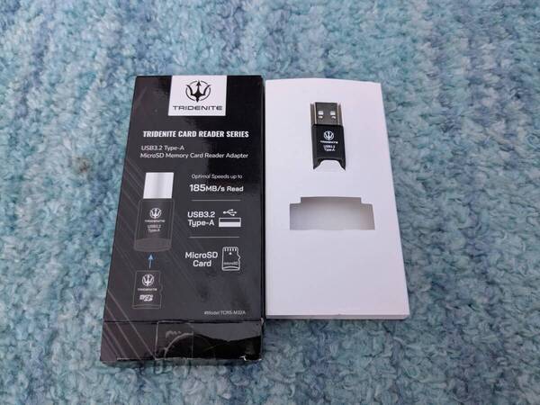 0705u2216 TRIDENITE カードリーダー USB 3.2 Type-A DDR200 MicroSD用 小型OTG 外付メモリカードリーダー アダプタ TCRS-M32A