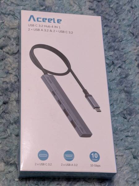 0705u1949 Aceele USB Cハブ 10Gbps 4ポート拡張 3.2 Gen 2 ハブ 100cm