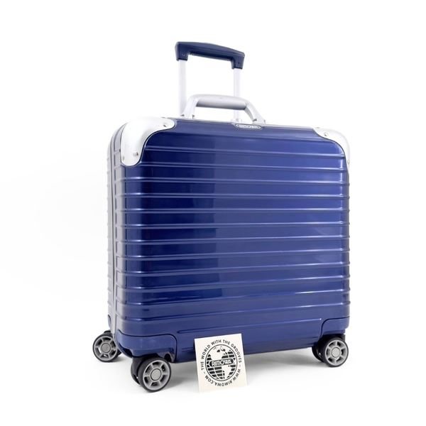 【美品】RIMOWA リモワ LIMBO リンボ 27L 機内持ち込み 4輪 TSAロック コンパクト ビジネストローリー ブルー 青系 スーツケース キャリー