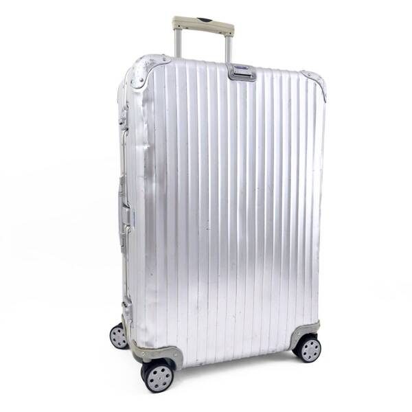 RIMOWA リモワ TOPAS トパーズ 82L 4輪 TSAロック チェックインL 青ロゴ アルミ オリジナル スーツケース キャリーバッグ 大容量 預け入れ