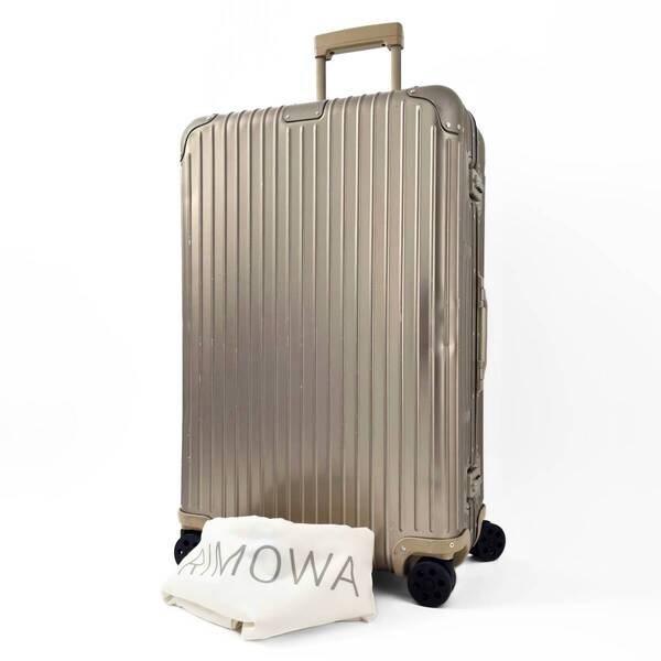 RIMOWA リモワ ORIGINAL オリジナル Check-IN チェックインL 86L 4輪 TSAロック ゴールド 金色系 アルミ スーツケース キャリーバッグ 預入