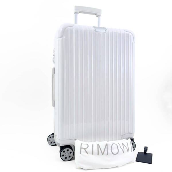 【美品】RIMOWA リモワ Essential エッセンシャル Check-IN チェックインM 60L 4輪 TSAロック グロスホワイト 白色 スーツケース キャリー