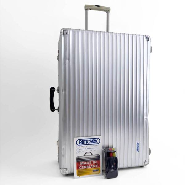 RIMOWA リモワ CLASSIC FLIGHT クラシックフライト 最大容量 104L 2輪 TSAロックベルト付 青ロゴ XL トランク スーツケース キャリーバッグ
