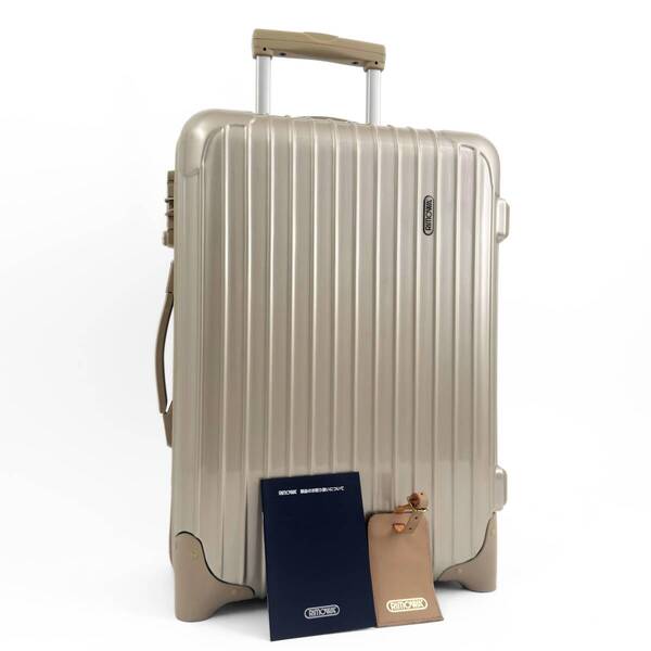 【美品】RIMOWA リモワ ユナイテッドアローズ SALSA サルサ 32L 機内持ち込み 2輪 TSAロック ハニーゴールド スーツケース キャリーバッグ