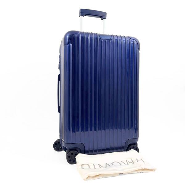 RIMOWA リモワ Essential エッセンシャル Check-IN チェックインM 60L 4輪 TSAロック グロスブルー 光沢青色 スーツケース キャリーバッグ