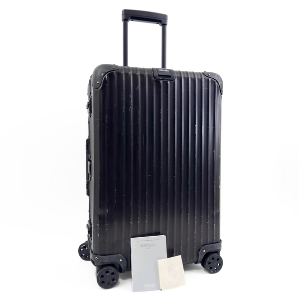 RIMOWA リモワ TOPAS Stealth トパーズ ステルス 64L 4輪 TSAロック チェックインM マットブラック 黒 アルミ スーツケース キャリーバッグ
