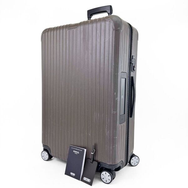 RIMOWA リモワ SALSA サルサ E-Tag 電子タグ 96L 4輪 TSAロック XL トランク チョコブラウン マット 茶色系 スーツケース キャリーバッグ