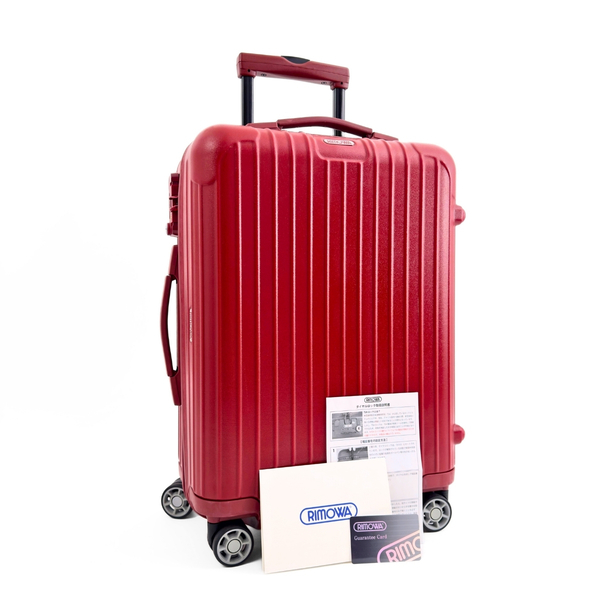 【美品】RIMOWA リモワ SALSA サルサ 32L 4輪 TSAロック 機内持ち込み キャビン マットレッド 艶消し赤色 スーツケース キャリーバッグ
