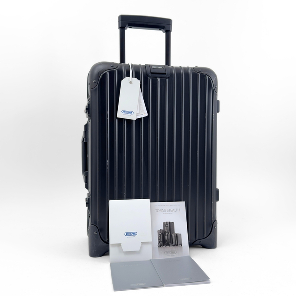 RIMOWA リモワ TOPAS Stealth トパーズ ステルス 32L 機内持ち込み 2輪 TSAロック アルミ マットブラック 黒 スーツケース キャリーバッグ