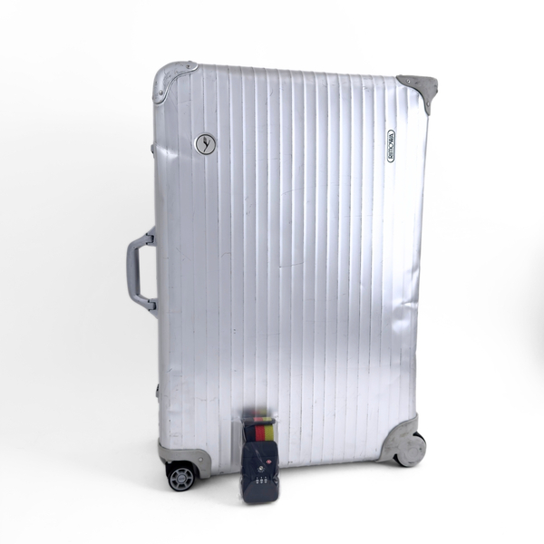 RIMOWA リモワ Lufthansa ルフトハンザ TOPAS トパーズ プルタブ 最大容量 104L 2+4輪 TSAロックベルト付 アルミ XL トランク スーツケース