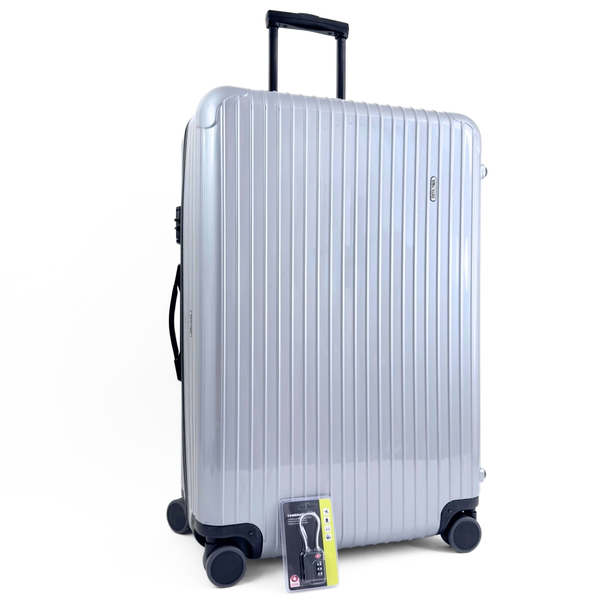 美品 RIMOWA リモワ SALSA サルサ 最大容量 104L 4輪 TSAロック付 シルバーグレー系 銀色系 XL トランク スーツケース キャリーバッグ 特大