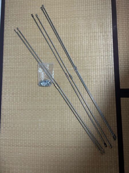 無印良品 ステンレスユニットシェルフ ステンレスクロスバー 大 幅84cmタイプ用3セット
