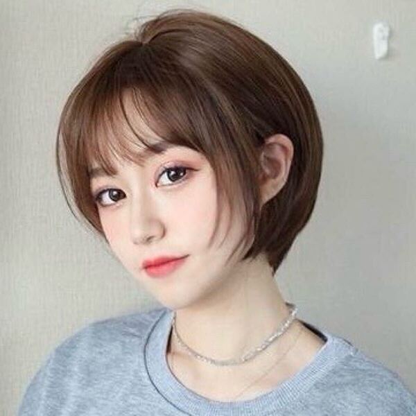 W45◎フルウィッグ ファッションウィッグ ショート ボブ ブラウン かつら