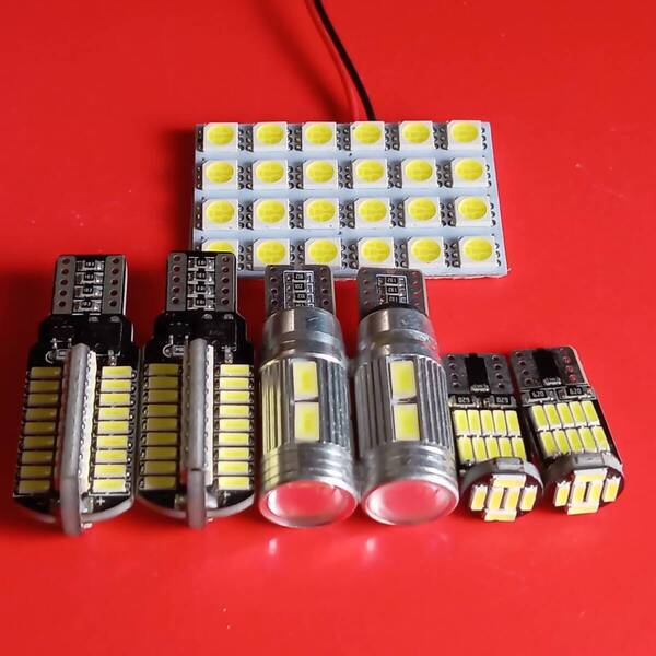HA6 7 8 9 アクティ トラック 超爆光!T10 LED ルームランプ ポジション ナンバー灯 7個セット ホワイト ホンダ /s24/10/72/26