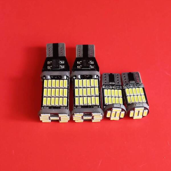 E51 エルグランド E52 エルグランド ライダー 爆光!バックランプ スモール ポジション球 T10 T16 LED 4点セット ホワイト /45/26