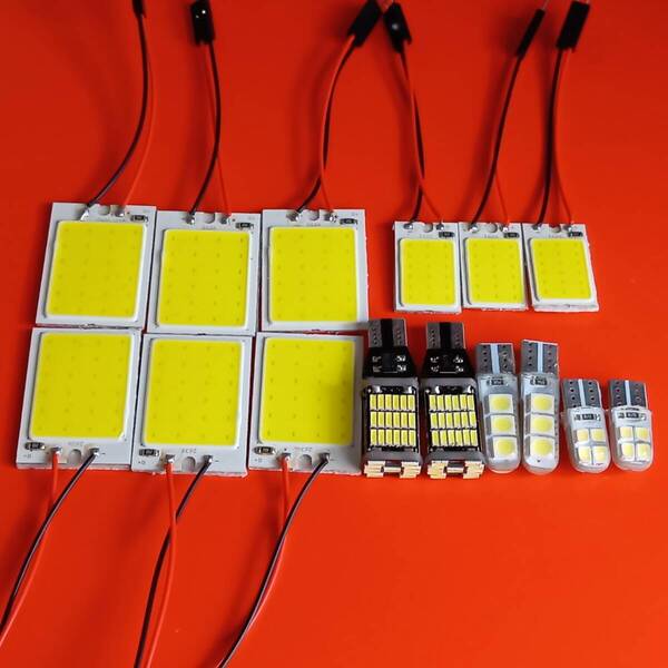 ACR/GSR 50系 エスティマ 超爆光! T10 LED ルームランプ バックランプ ナンバー灯 15個セット ホワイト トヨタ /45/6/c24/c18c8