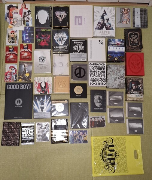BIGBANG CD DVD GOODS G-DRAGON TAEYANG SOL T.O.P TOP D-LITE V.I ビッグバン YG GD GOOD BOY アルバム 初回 VIP JAPAN ファンクラブ