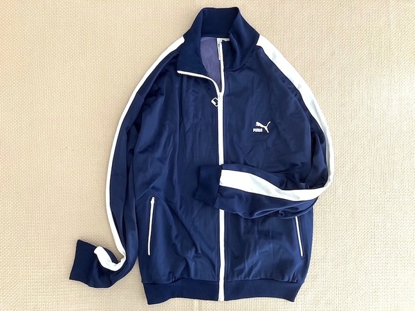 即決 XLサイズ 80s vintage PUMA ジャージ ネイビー 白 ビースティーボーイズ Beastie Boys ヴィンテージ プーマ