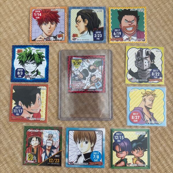 東京ワンピースタワー 麦わらストア ジャンプショップ 365日 366日 ステッカー セット エース ルフィ サボ 2019 3/30