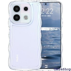 GUAGUA Redmi Note 13Pro 5G ート 13プロ ケース なみなみ カバー クリア 純透明 1904