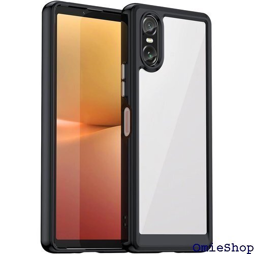 Xperia 10 VI用 ケース クリア SO-52 黄変防止 滑り防止 ブラック 15-xp10 vi-04 2156