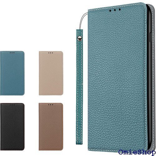 iPhone16 ケース 高級牛本革ケース 手帳型 ア ト式 カードポケット ギフトボックス付き ブルー×グレー 2166