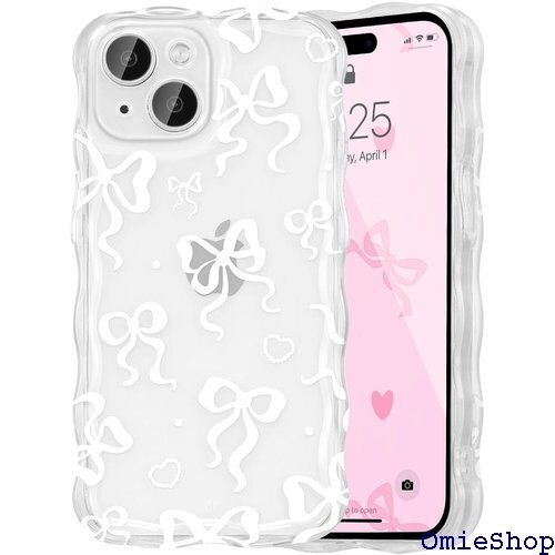 UEEBAI ケース 対応 iPhone 15 用の ケース 女性 人気 バンパー スマホケース - ホワイト 2277