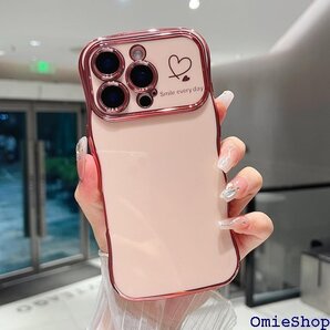 ZTOFERA iPhone 16 Pro 用 ハート ne16 Pro 携帯カバー ワイヤレス充電対応 ピンク 2288