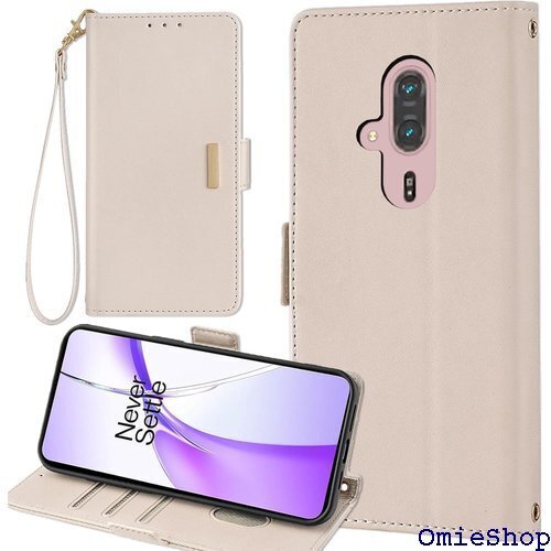 らくらくスマートフォン F-53E ケース 手帳型 ら ストラップ ストラップ付きケース スマホケース ベージュ 2398