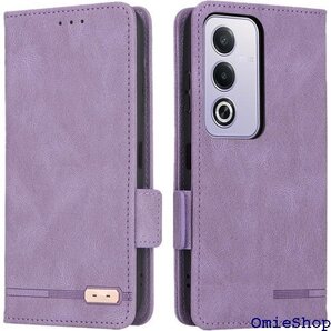 OPPO A3 5G ケース 手帳型 ストラップ 同梱 イプ マグネット 携帯ケース つや消し レトロ パープル 2453