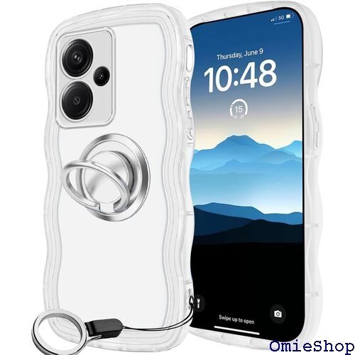 OPPO Reno11 A ケース クリア ウェーブ ストラップホール付き OPPO Reno11 A-クリア 2612