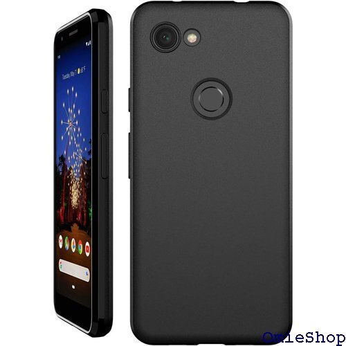 Google Pixel 3a ケース グーグル Pi PU シリコン 耐衝撃 WOEXET 透明性なしブラック 90