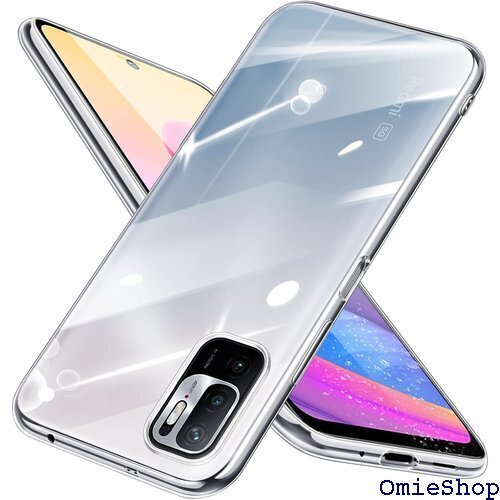 Redmi Note 10T ケース クリア Redm 薄型 スリム 軽量 ストラップホール付き 耐衝撃 全透明 543