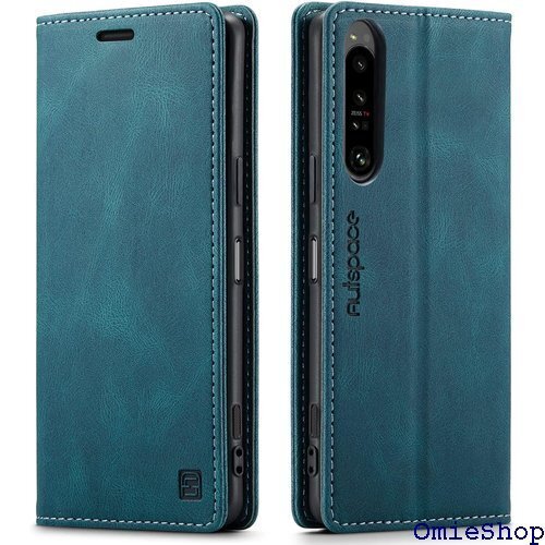 Xperia 1 IV ケース 手帳型 エクスペリア -51C / SOG06対応 ターコイズ グーリンっぽい 759