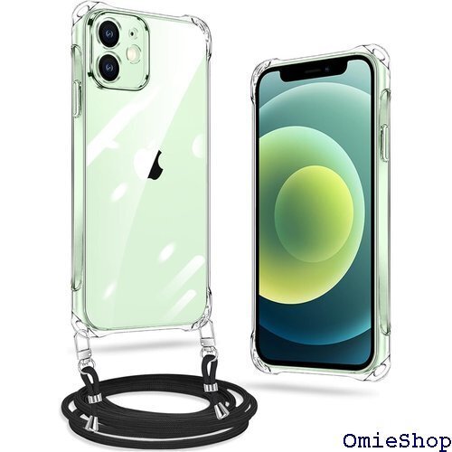 iPhone 11 ケース クリア ネック ショルダー クロスボディ 多目的キャリー ファッションデザイン 透明 795