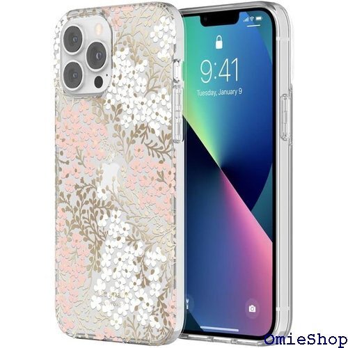 kate spade new york iPhone1 h/White/Gold Foil/Gems/Clear 1112