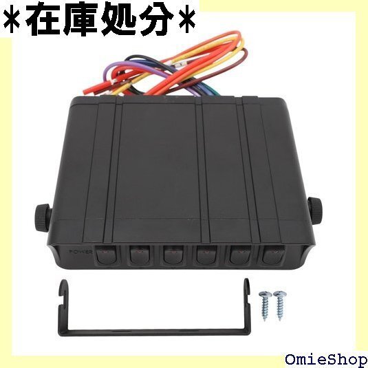6ギャングロッカースイッチボックス、DC12V-24V パネルボックス、自動車、車両、ボート、RV SUV用 赤 3530